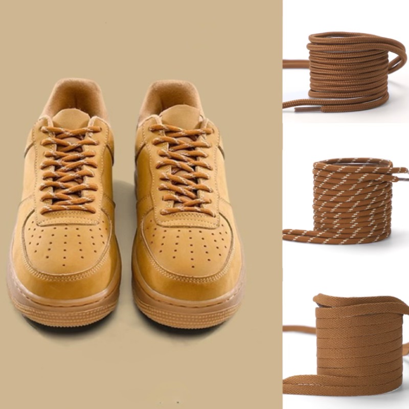 Women Shoes Brown Colour - 1 pasang tali sepatu bulat datar