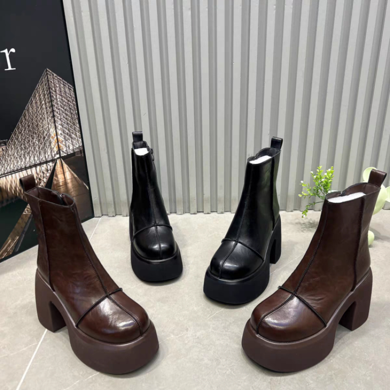 Women'S Shoes Chelsea - Sepatu Bot Pendek Wanita Sol Tebal