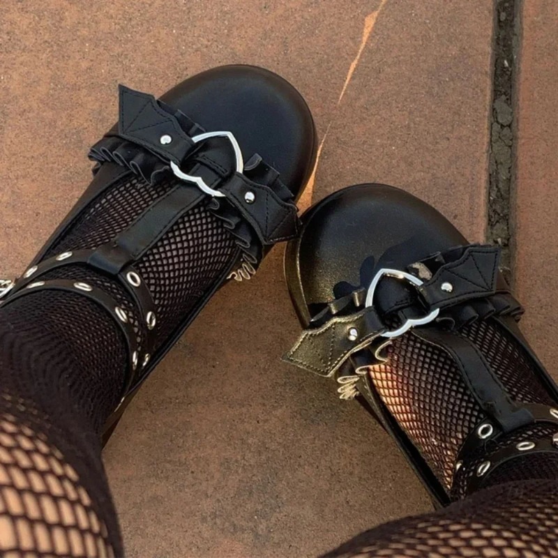 Women'S Shoes In Fashion - Sepatu Mary Janes Wedges Gesper Hati