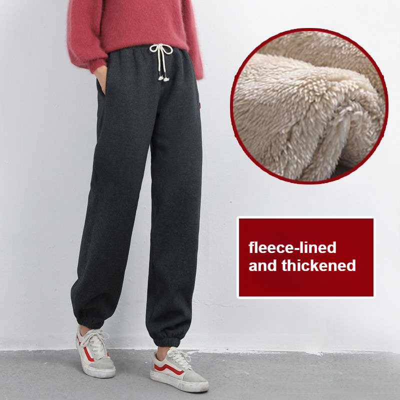 Women Shoes Joggers - Celana Jogger Wanita Berpinggang Tinggi Berlapis