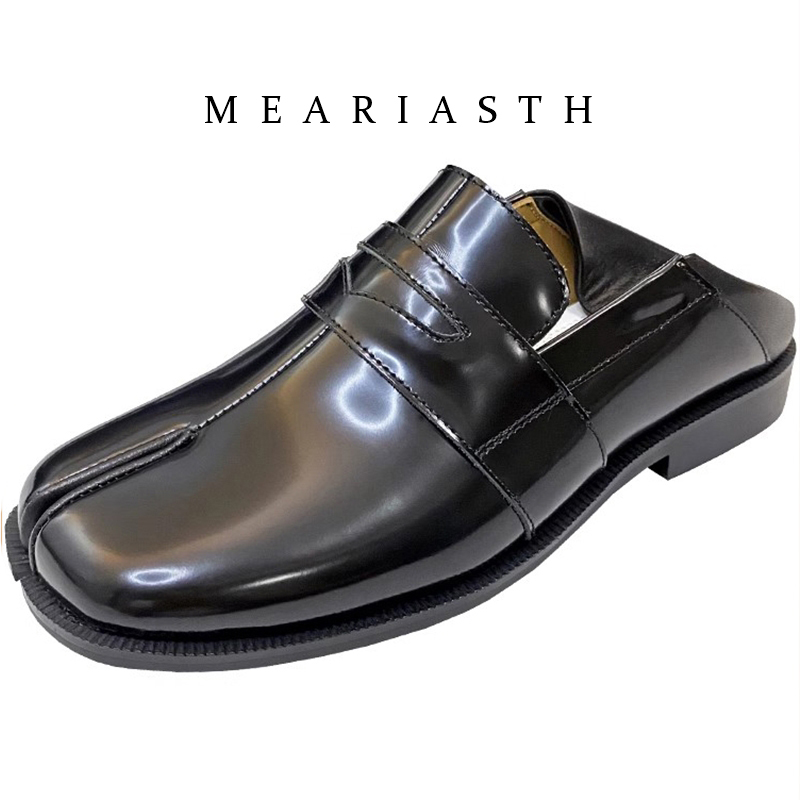 Women'S Shoes In Wide Width - Sepatu Tabi Hitam Split Toe Bahan