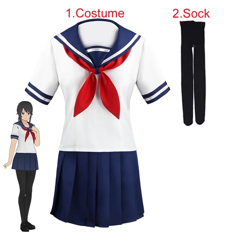 Women Shoes Japan - Pesta Halloween Rok Pelaut Biru Tua