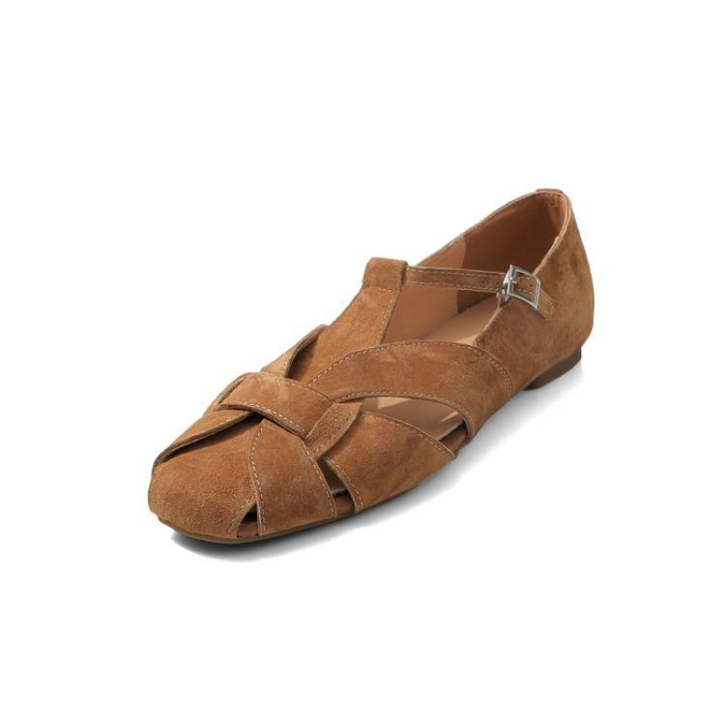 Women'S Shoes In Wide Width - Nyaman Retro Bernapas Ringan Ujung persegi