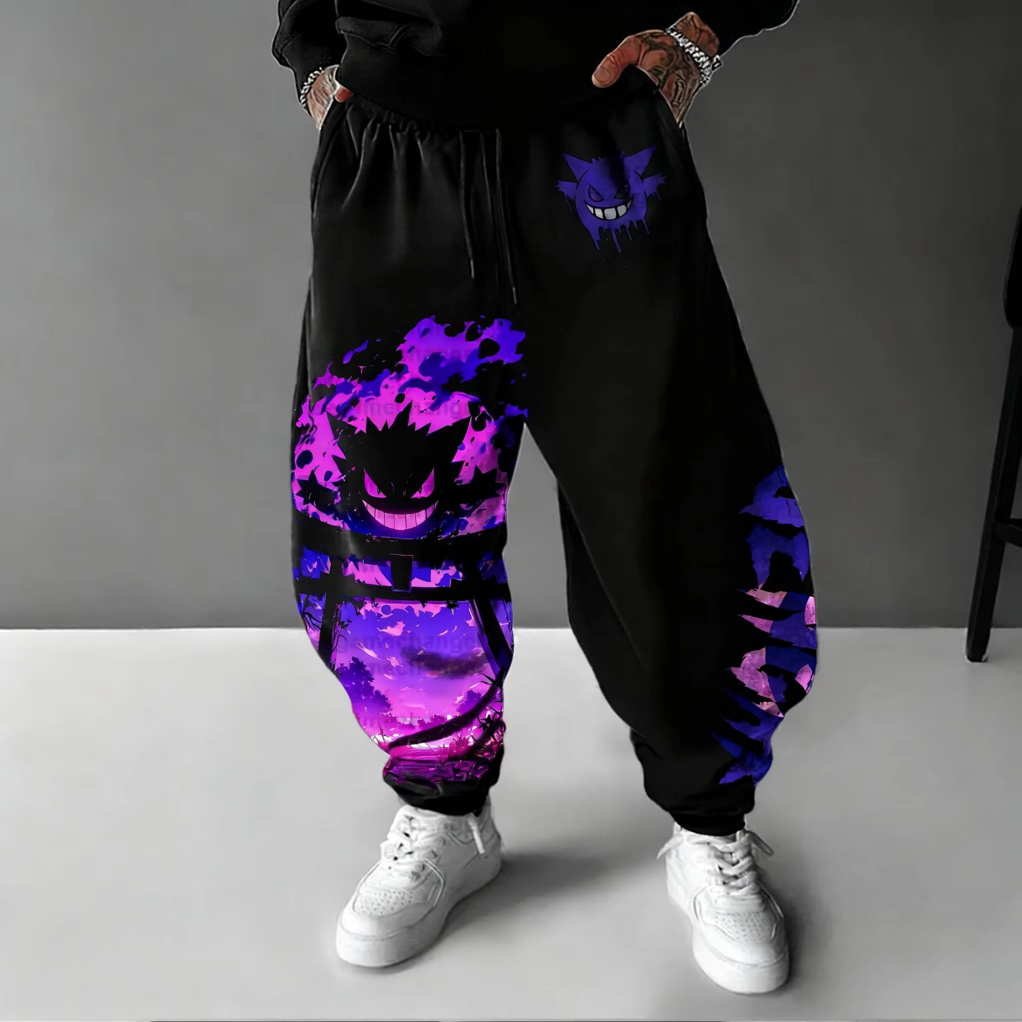 Women Shoes Joggers - Y2K 2026 Celana Katun Pokemon Gengar