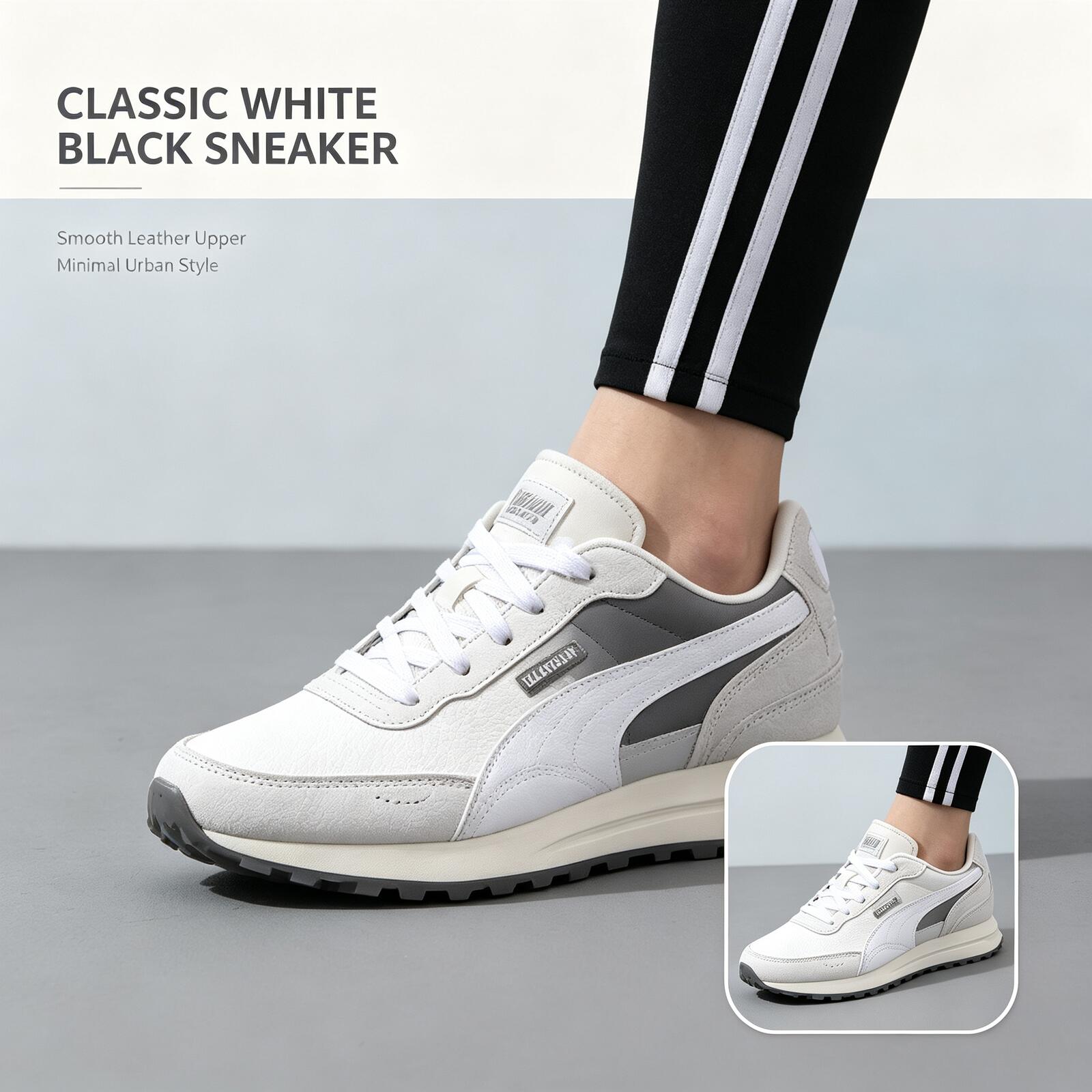 Women Shoes Jordan - PUMA Sepatu Kets Pria Putih Hitam