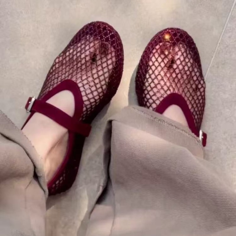 Women'S Shoes In Fashion - Sandal Baotou Berhias Rhinestone Wanita 2026