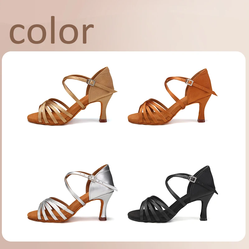 Women Shoes Brown Colour - Sepatu Dansa Latin Wanita Laris Manis,