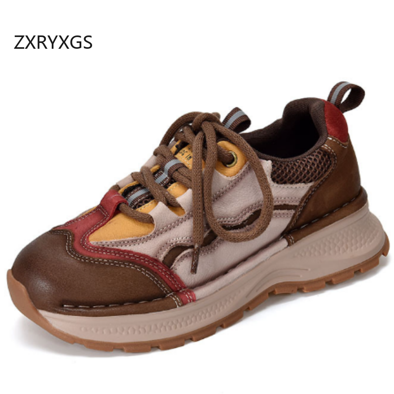 ZXRYXGS Sepatu Kets Kulit Asli - Women Shoes Size 4 In Cm ulasan dan harga