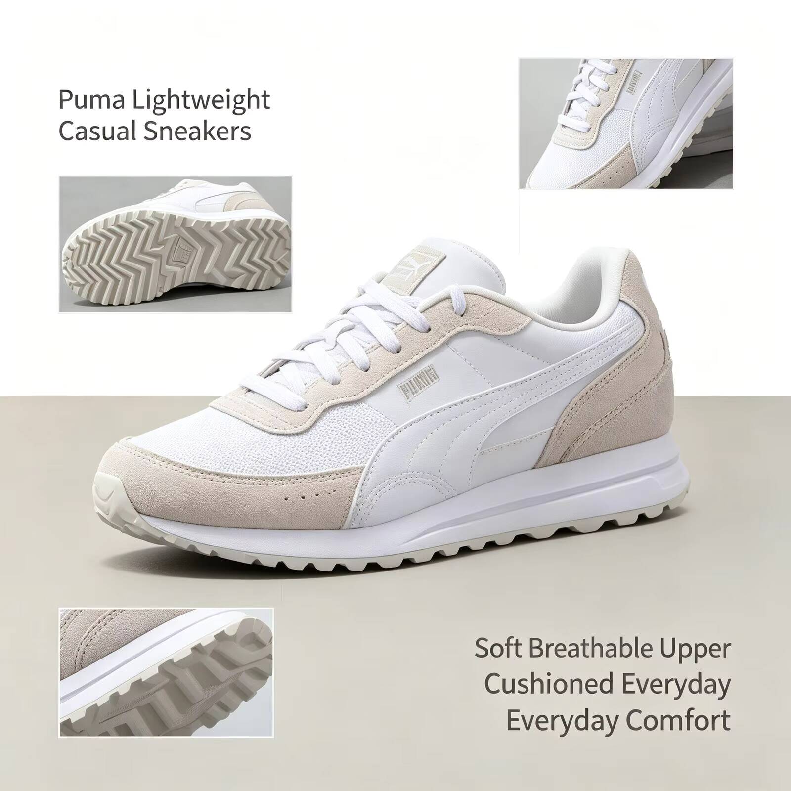 Sepatu Lari Ringan Putih Puma  - Women Shoes Jordan ulasan dan harga