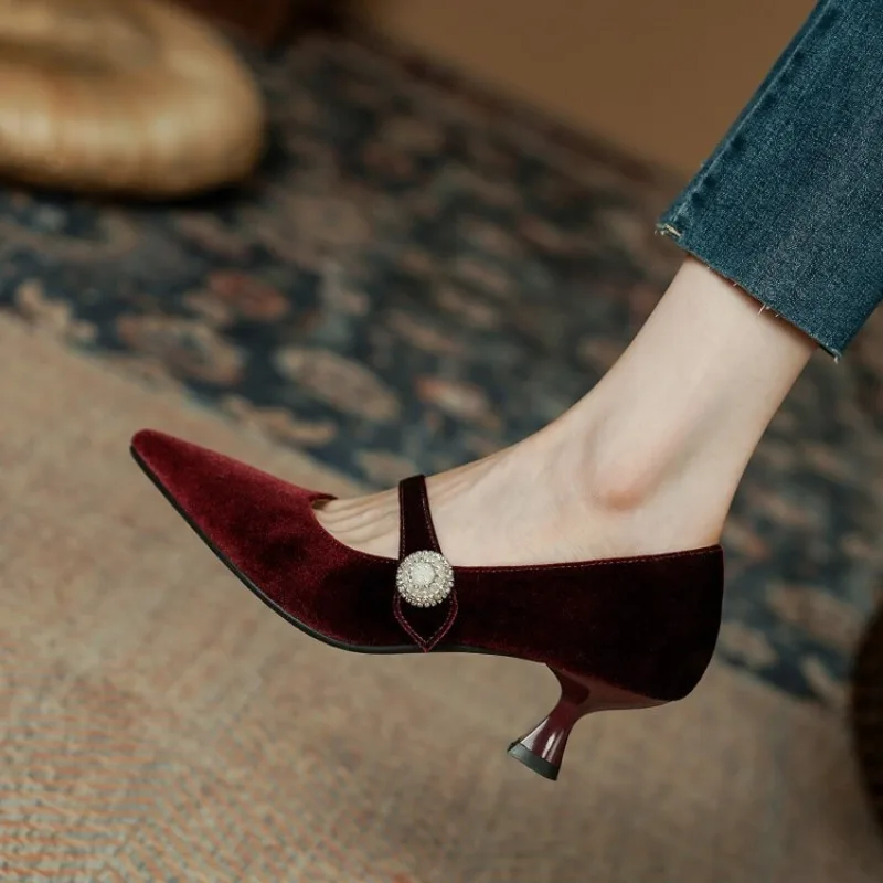 Sepatu Mary Jane Wanita Vintag - Women'S Heels ulasan dan harga