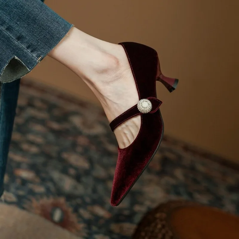 Sepatu Mary Jane Wanita Vintag - Women'S Heels ulasan dan harga