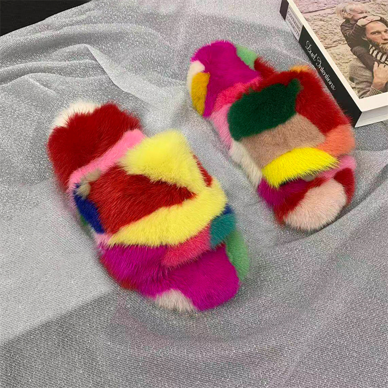 Sandal Wanita Berbulu Lembut,  - Women Shoes For Winter ulasan dan harga