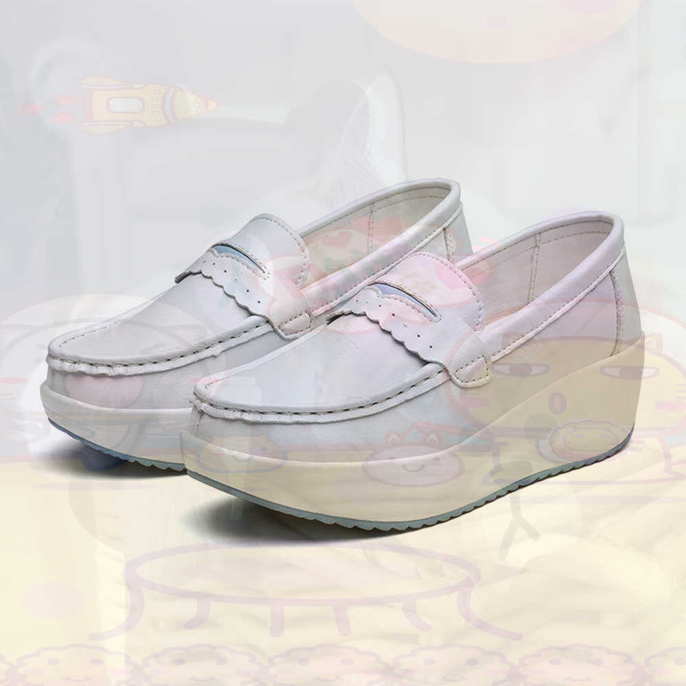 Plataform Sepatu Kets Merah Mu - Women Shoes Brown Colour ulasan dan harga