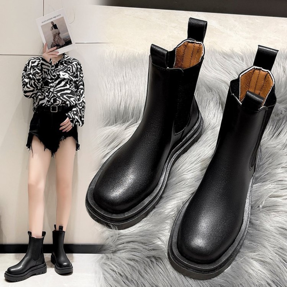 Sepatu Boots Wanita Sol Tebal  - Women'S Shoes Chelsea ulasan dan harga