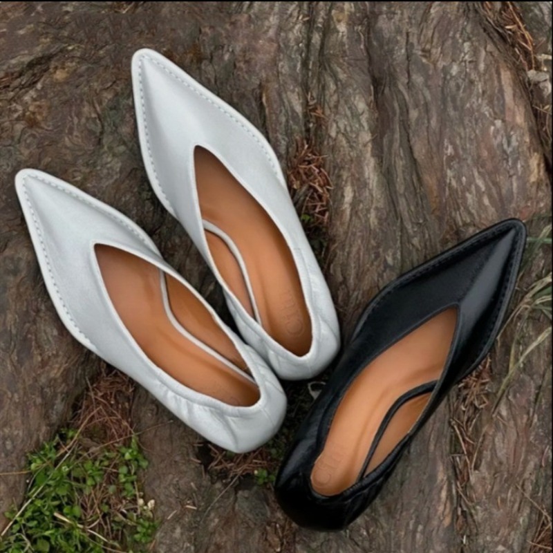 Sepatu Tunggal Ujung Lancip Ba - Mule Slip On ulasan dan harga