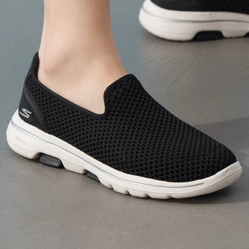 Skechers 124163-Bkw Sepatu Sne - Women Shoes Hong Kong ulasan dan harga