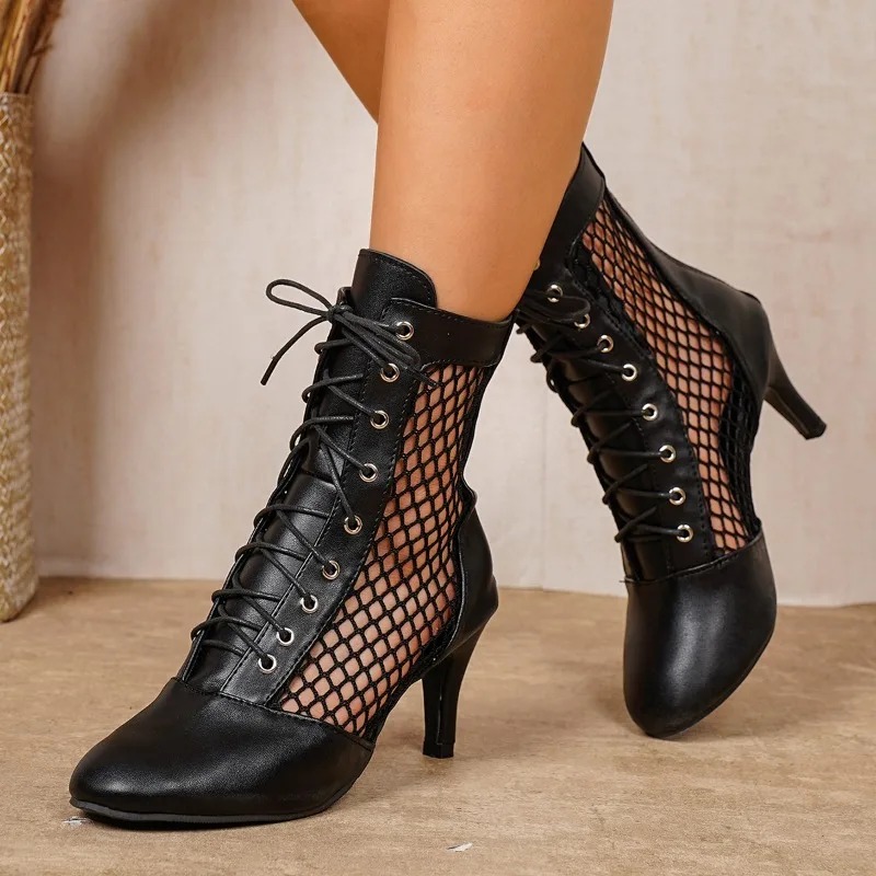 Sandal Wanita Model Fish-mouth - Strappy Heeled Sandals ulasan dan harga