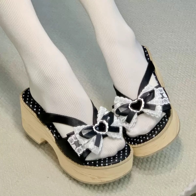 Sandal Platform Tebal Motif Ka - Women Shoes Japan ulasan dan harga
