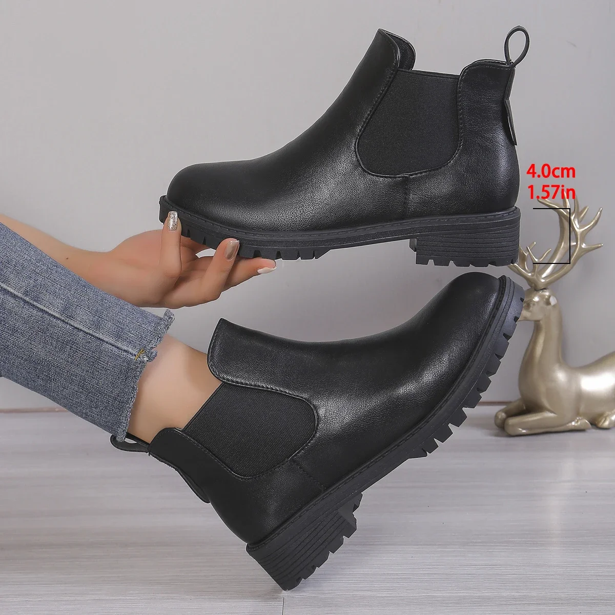 Sepatu bot sepergelangan kaki  - Women'S Shoes Chelsea ulasan dan harga