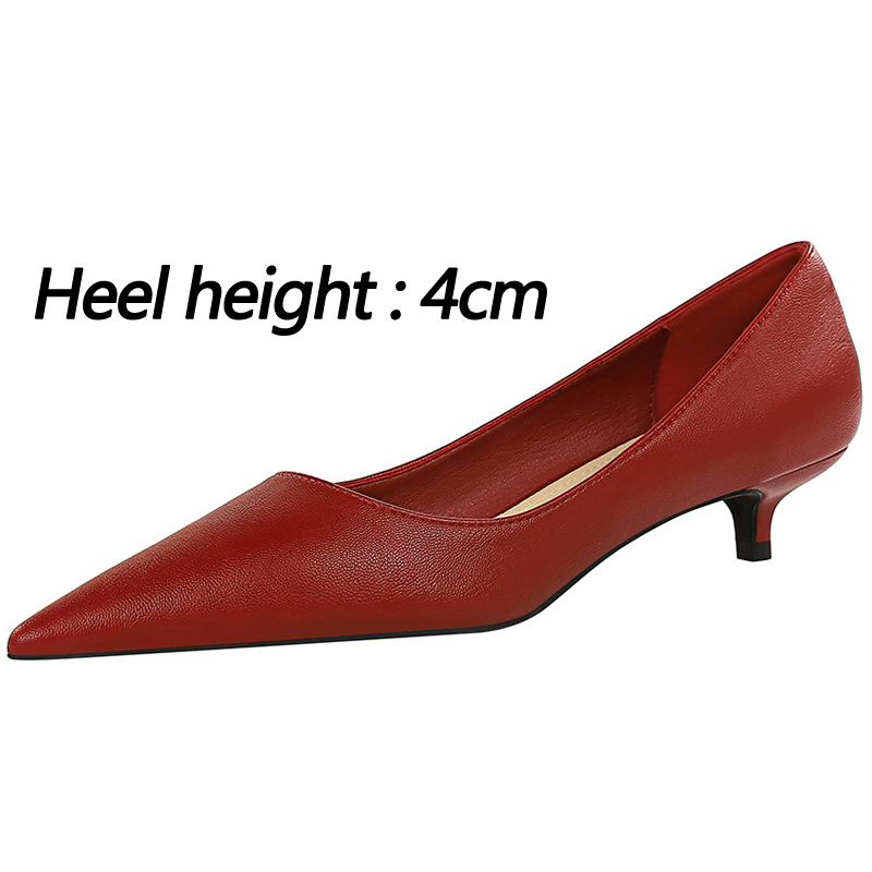 Sepatu Hak Sedang Runcing 4 Cm - Women Shoes Size 4 In Cm ulasan dan harga